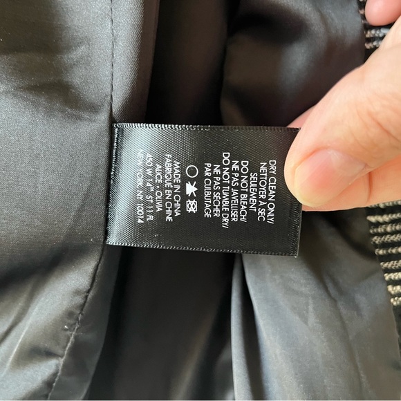 Alice + Olivia Black and White beaded “Told You So” Blazer - Picture 10 of 16